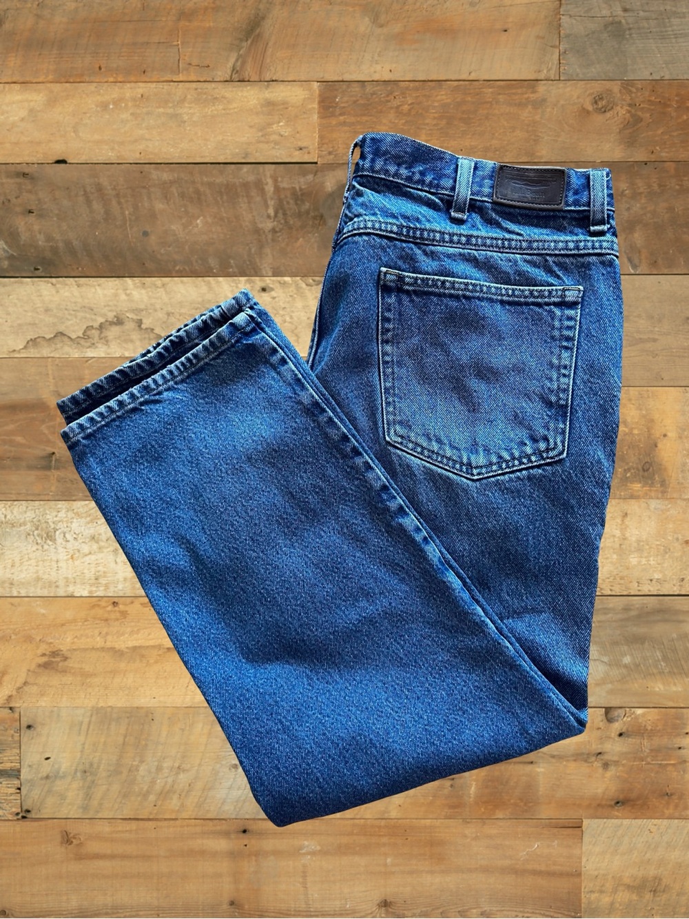 L.L.Bean Classic Fit Jeans Men’s 34x29 (Tagged 38x29) Blue Denim 100% Cotton